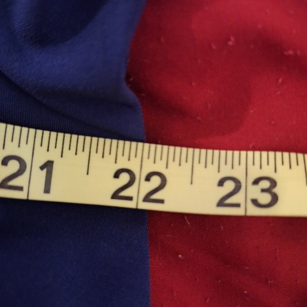 Catherines Dark Blue V-Neck Wrap Dress 1X - Picture 8 of 8